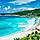 Amazing view at Grande Anse beach located on La Digue Island, Seychelles