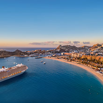 Ovation of the Seas Ship Aerial View Cabo San Lucas Beach